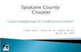 Spokane County  Chapter “Latest Happenings in Credit Union system”
