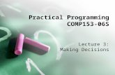 Practical Programming COMP153-06S