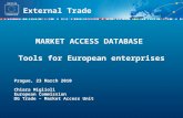 MARKET ACCESS DATABASE  Tools for European enterprises