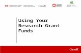 Using Your Research Grant Funds