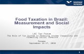 Food Taxation in Brazil: Measurement and Social  Impacts