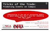 Tricks of the Trade:  Promoting Events on Campus
