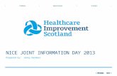 NICE Joint Information day 2013 Prepared  by:   Jenny Harbour