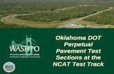 Oklahoma DOT Perpetual Pavement Test Sections at the NCAT Test Track