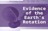 Evidence of the Earth’s Rotation