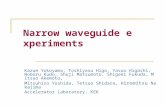 Narrow waveguide experiments