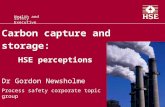 Carbon capture and storage: HSE perceptions