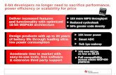 Deliver increased features  and functionality with optimized  16-bit MSP430 architecture