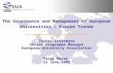 The Governance and Management of European Universities – Future Trends