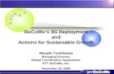 DoCoMo’s 3G Deployment and Actions for Sustainable Growth