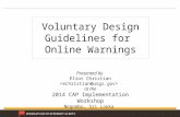 Voluntary Design Guidelines for  Online Warnings