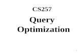 CS257 Query Optimization