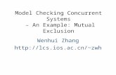 Model Checking Concurrent Systems  – An Example: Mutual Exclusion