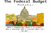 The Federal Budget Crisis: