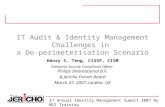 IT Audit & Identity Management Challenges in  a De-perimeterisation Scenario