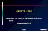Rules vs. Tools