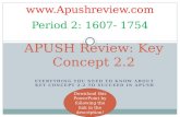 APUSH Review: Key  Concept  2.2