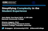 Simplifying  Complexity  in the  Student Experience