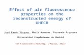 Effect of air fluorescence properties on the reconstructed energy of UHECR