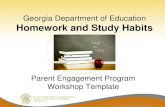 Georgia Department of Education Homework and Study Habits