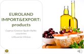 EUROLAND IMPORT&EXPORT: products
