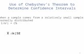 Use of Chebyshev’s Theorem to Determine Confidence Intervals