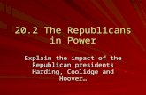 20.2 The Republicans in Power