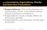 Expectations:  The anticipations of consumers, firms, and others about future economic conditions.