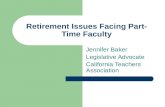 Retirement Issues Facing Part-Time Faculty