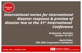 Why legal preparedness for international disaster response? (IDRL)