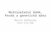 Multirelační  GUHA, Ferda a genetická data