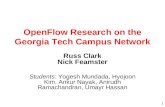 OpenFlow Research on the Georgia Tech Campus Network