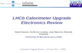 Calorimeter Upgrade Review  – 14 th  June  2013 – CERN
