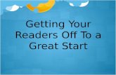 Getting Your Readers Off To a Great Start