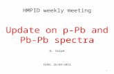 Update on p- Pb  and  Pb-Pb  spectra