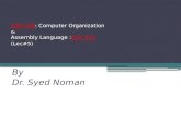 CEN 226 : Computer Organization  &  Assembly Language : CSC 225 (Lec#5)