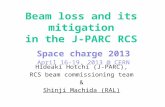 Beam loss and its  mitigation in  the  J-PARC RCS Space charge 2013 April 16-19, 2013 @ CERN