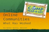 Tools for Online Communities