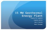 15 MW Geothermal Energy Plant