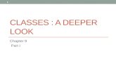 Classes : a deeper look