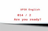 UPSR English