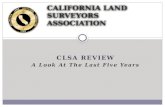 CALIFORNIA LAND SURVEYORS ASSOCIATION