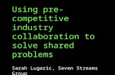 Using  pre-competitive industry  collaboration to solve shared  problems
