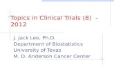 Topics in Clinical Trials (8 )  - 2012