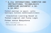 6_the INTERNATIONAL  KOMPUTER  AND INSTRUCTIONAL TECHNOLOGIES SIMPOSIUM GAZIANTEP 4.10-6.10.2012