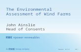 The Environmental Assessment of Wind Farms