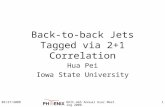 Back-to-back Jets Tagged via 2+1 Correlation