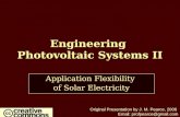 Engineering  Photovoltaic Systems II