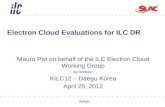 Electron Cloud Evaluations for ILC DR