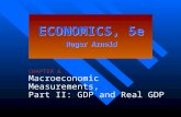 CHAPTER 6 Macroeconomic Measurements, Part II: GDP and Real GDP
